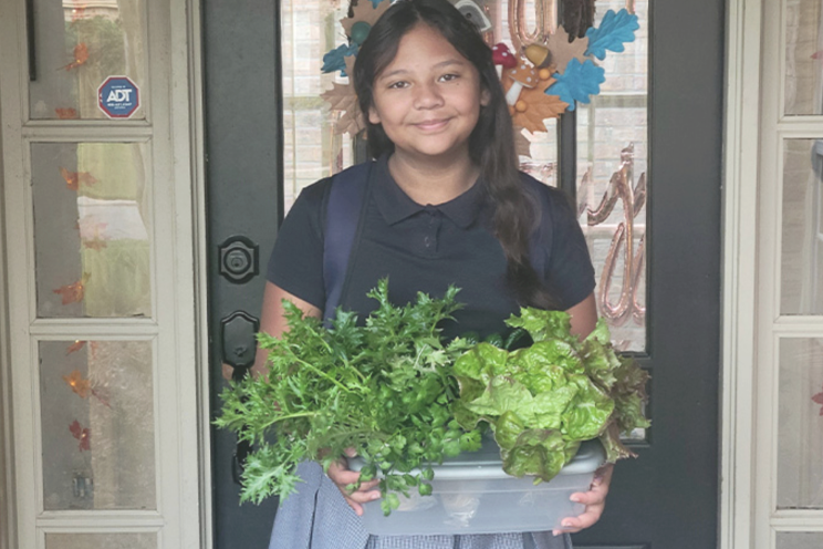 Urban youth loan borrower grows lettuce and a passion