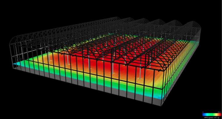 Lighting uniformity in horticulture