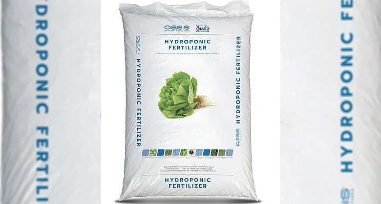 New packaging for one-bag hydroponic fertilizer solution 