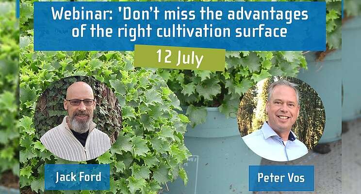 Webinar about optimal cultivation surfaces for plants