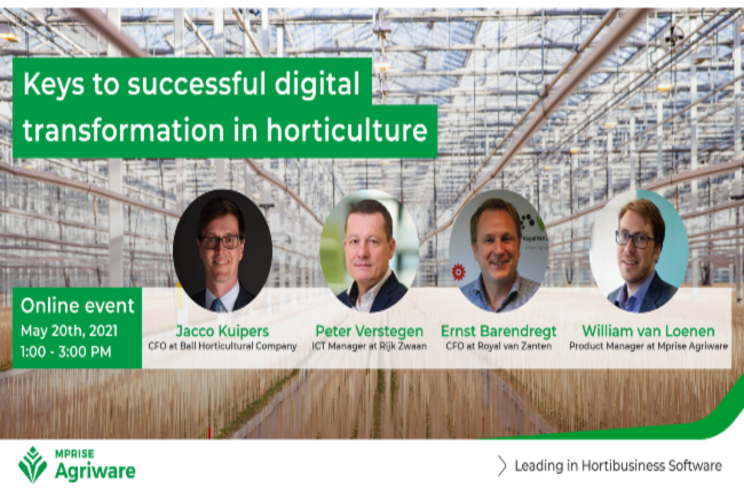 100+ participants in a week for the digital horti event