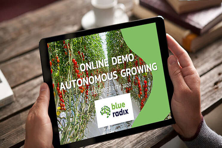 Online demo autonomous growing by Blue Radix