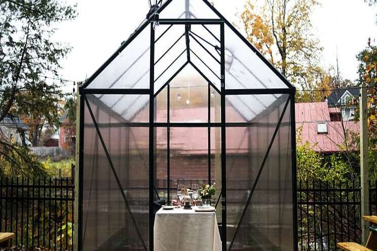 Outdoor dining this winter with greenhouses and more