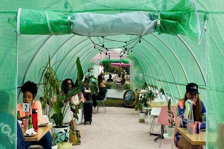 Bubbles and greenhouses: Restaurants get creative