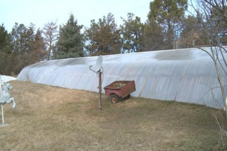 Greenhouse in the Snow